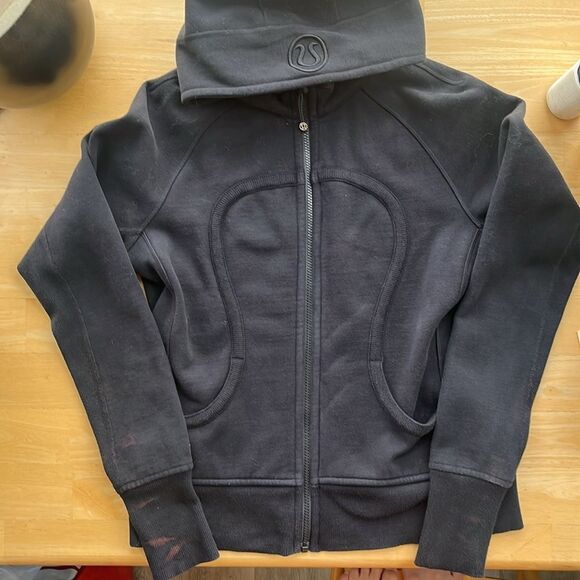 LULULEMON Black Scuba Hoodie W10 - Picture 1 of 8